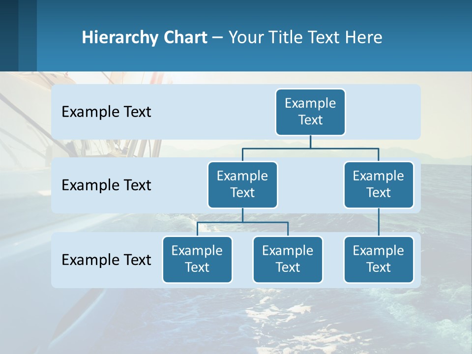 A Boat In The Ocean With A Sky Background PowerPoint Template