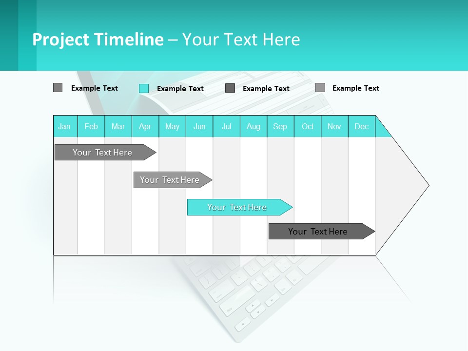A Computer With A Sheet Of Paper On Top Of It PowerPoint Template