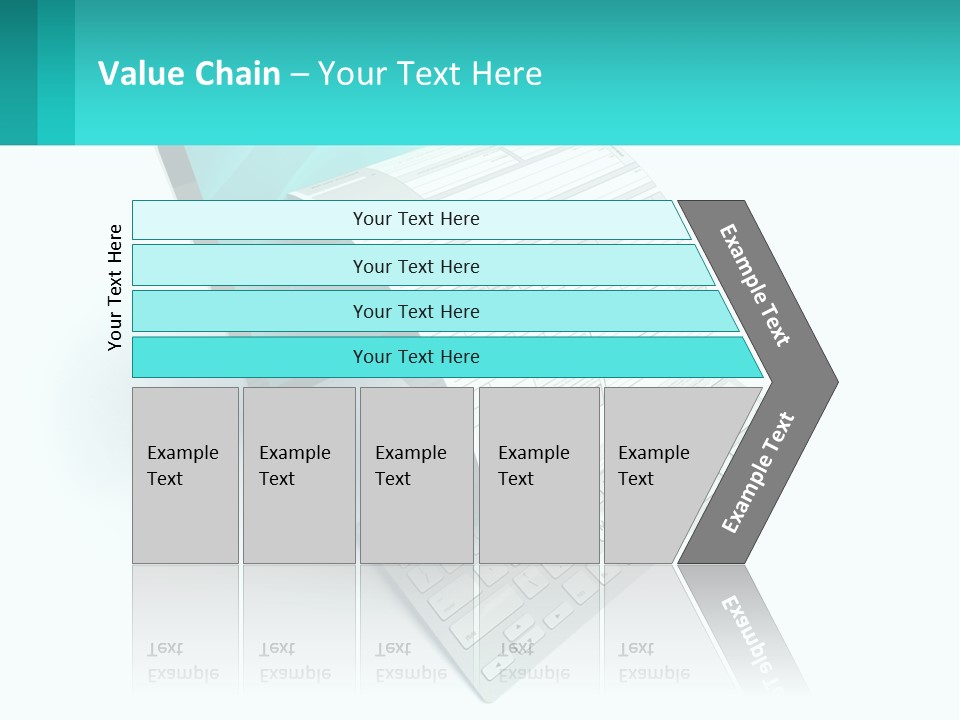 A Computer With A Sheet Of Paper On Top Of It PowerPoint Template