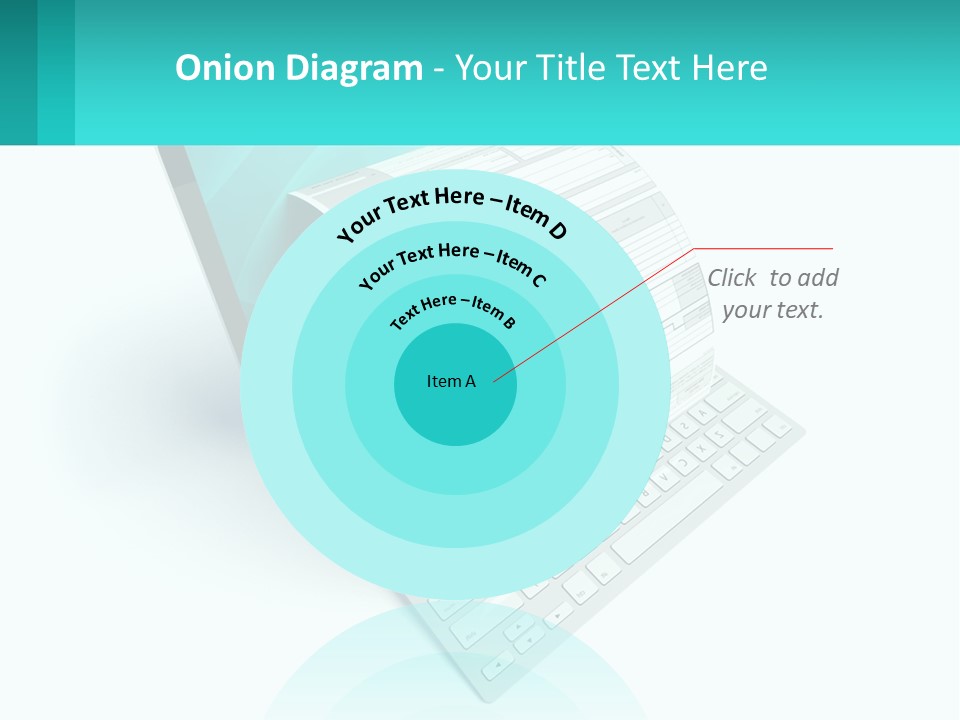 A Computer With A Sheet Of Paper On Top Of It PowerPoint Template