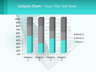 A Computer With A Sheet Of Paper On Top Of It PowerPoint Template