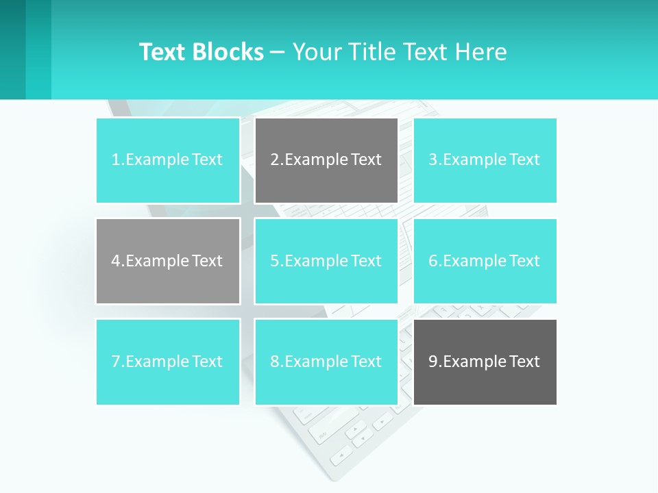 A Computer With A Sheet Of Paper On Top Of It PowerPoint Template