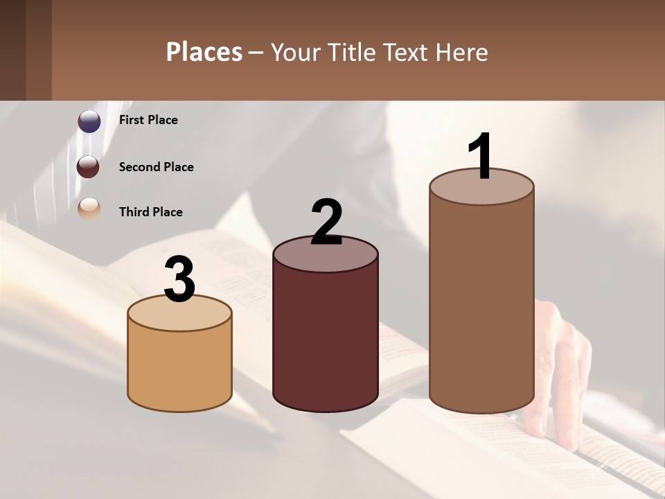 A Man In A Suit Is Typing On A Computer PowerPoint Template