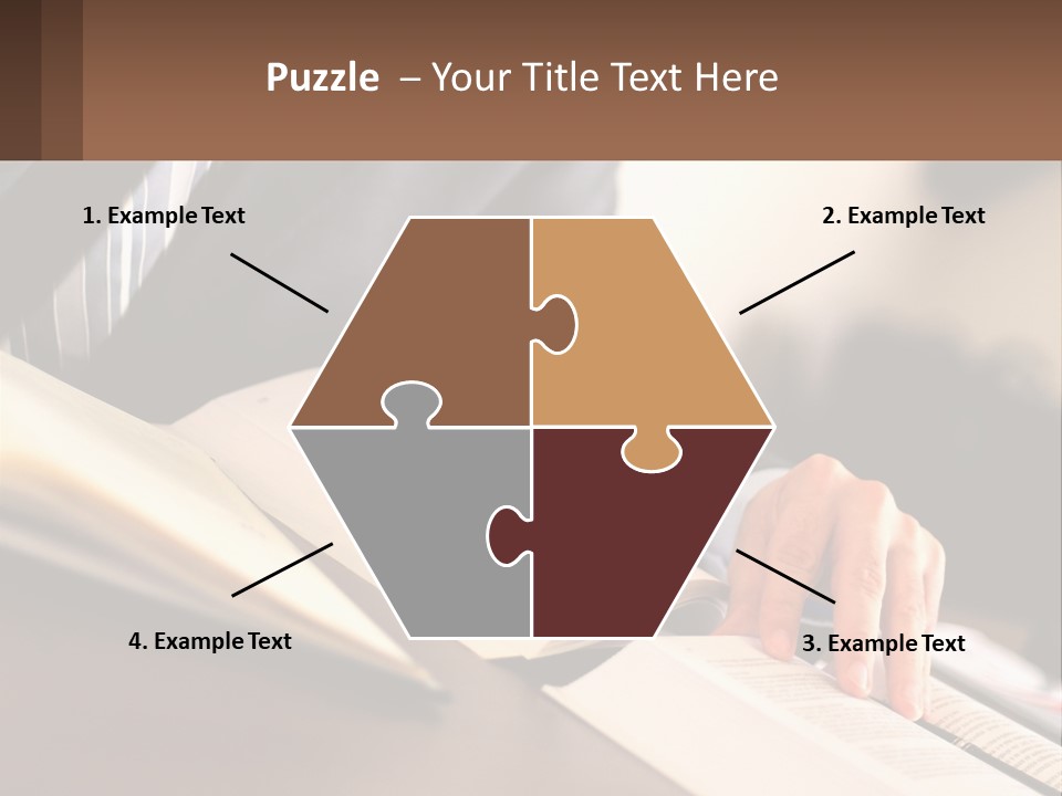 A Man In A Suit Is Typing On A Computer PowerPoint Template