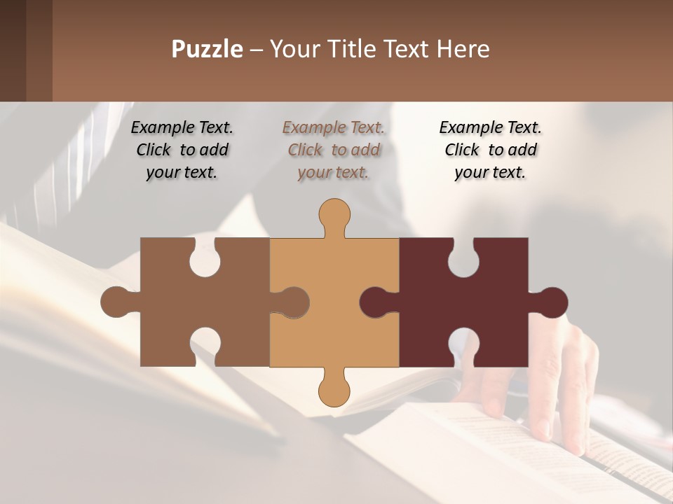 A Man In A Suit Is Typing On A Computer PowerPoint Template