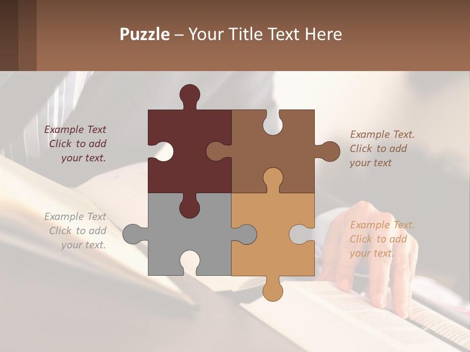 A Man In A Suit Is Typing On A Computer PowerPoint Template