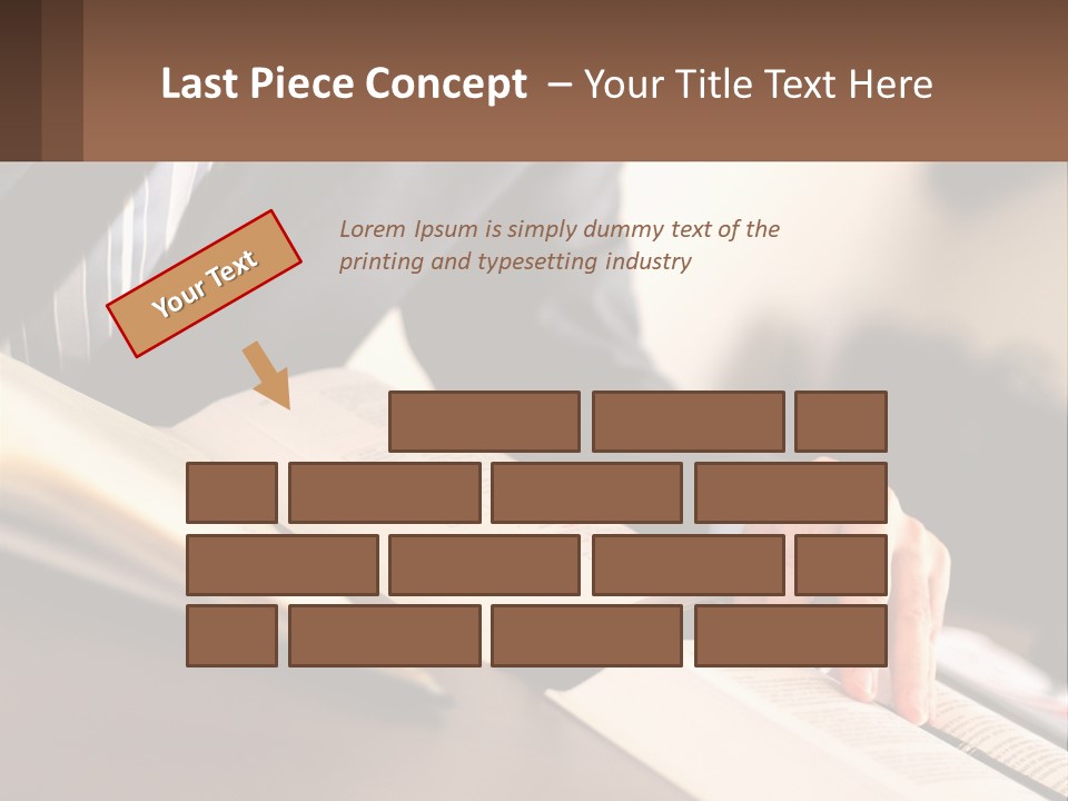 A Man In A Suit Is Typing On A Computer PowerPoint Template