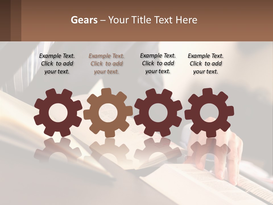 A Man In A Suit Is Typing On A Computer PowerPoint Template