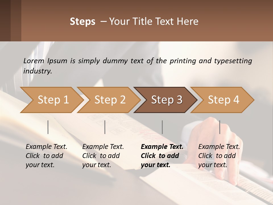 A Man In A Suit Is Typing On A Computer PowerPoint Template