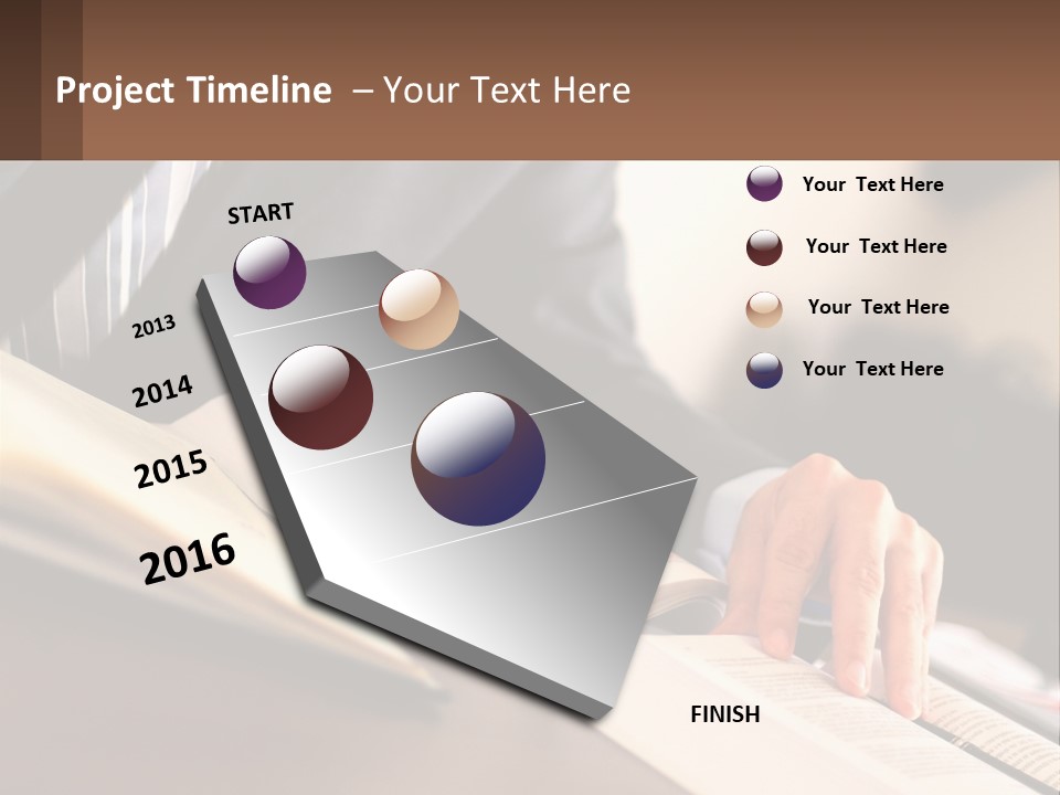 A Man In A Suit Is Typing On A Computer PowerPoint Template