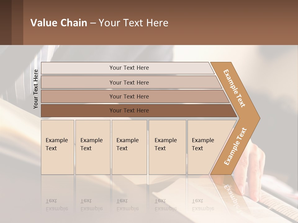 A Man In A Suit Is Typing On A Computer PowerPoint Template