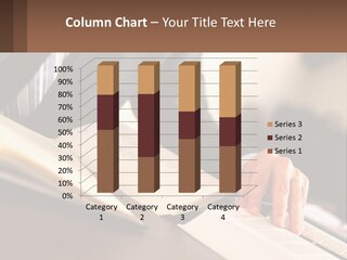 A Man In A Suit Is Typing On A Computer PowerPoint Template
