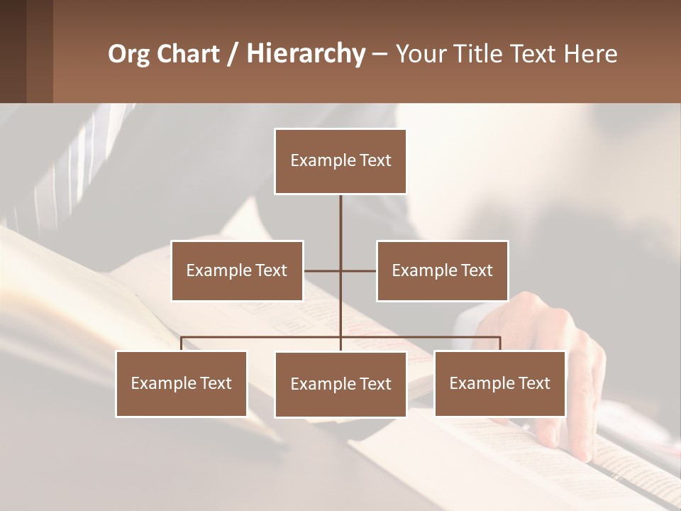A Man In A Suit Is Typing On A Computer PowerPoint Template