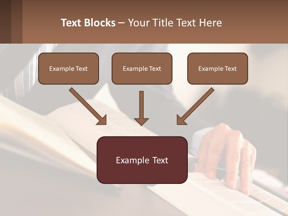 A Man In A Suit Is Typing On A Computer PowerPoint Template