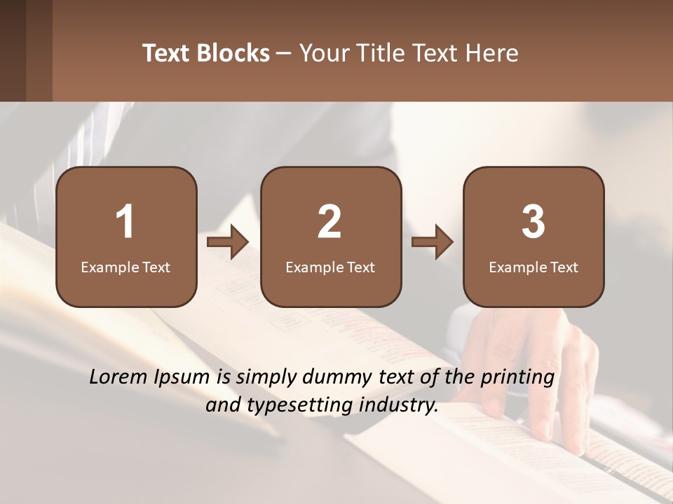 A Man In A Suit Is Typing On A Computer PowerPoint Template