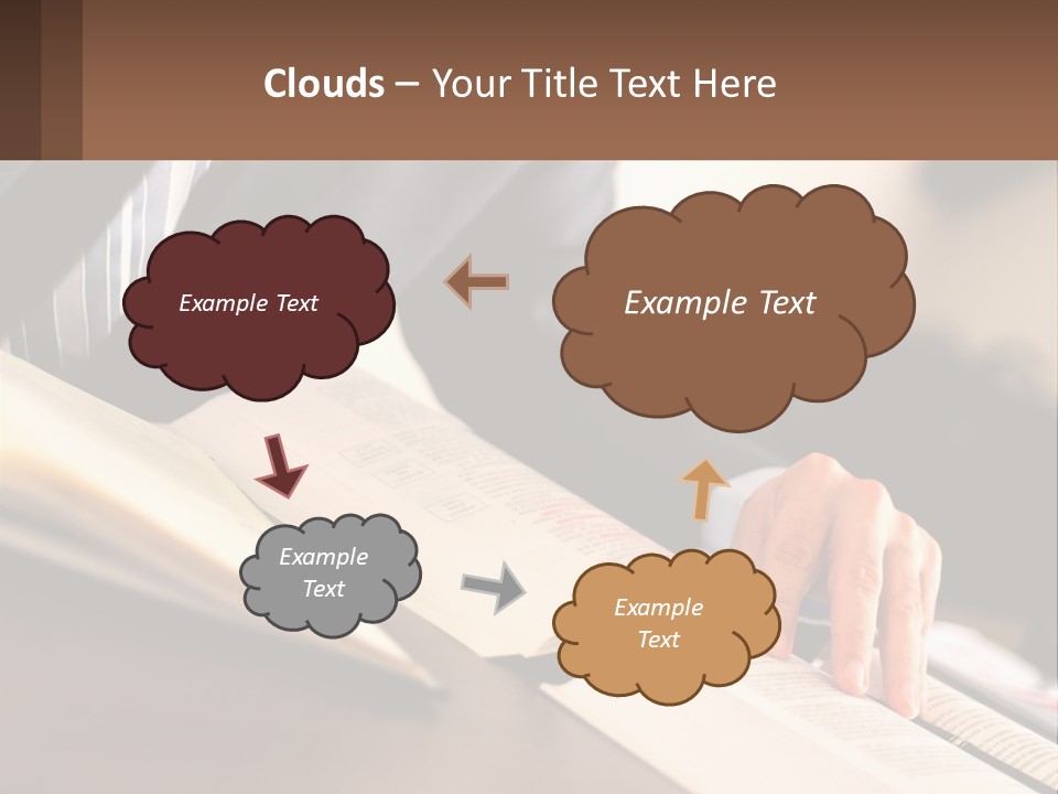 A Man In A Suit Is Typing On A Computer PowerPoint Template