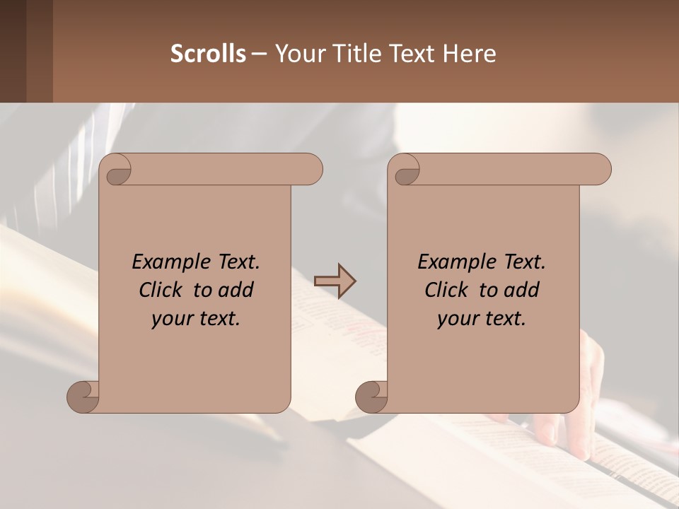A Man In A Suit Is Typing On A Computer PowerPoint Template