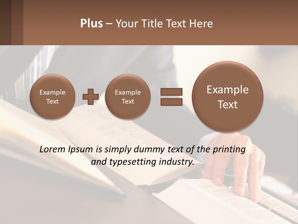 A Man In A Suit Is Typing On A Computer PowerPoint Template