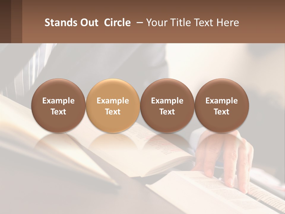 A Man In A Suit Is Typing On A Computer PowerPoint Template