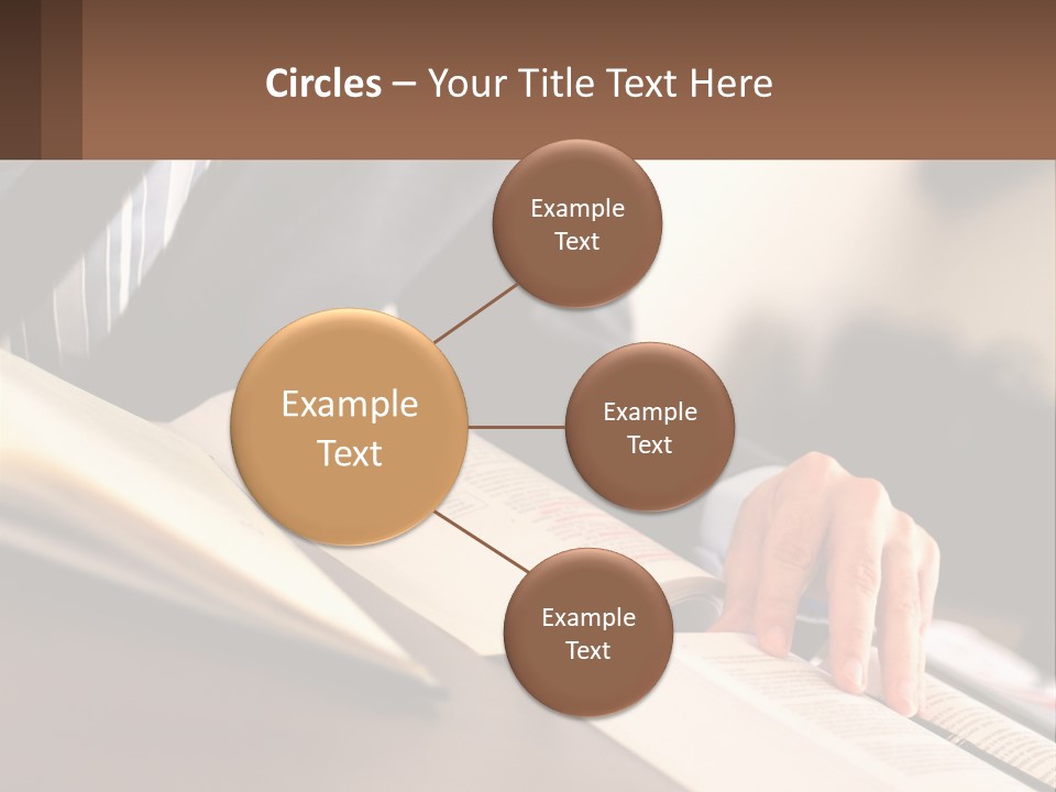 A Man In A Suit Is Typing On A Computer PowerPoint Template