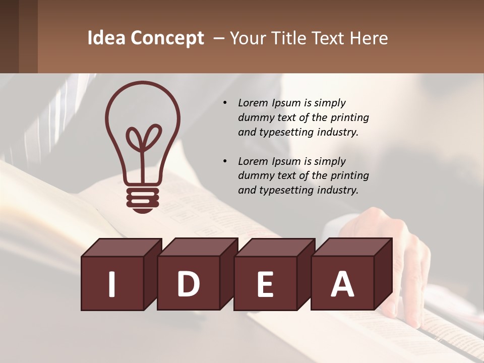 A Man In A Suit Is Typing On A Computer PowerPoint Template