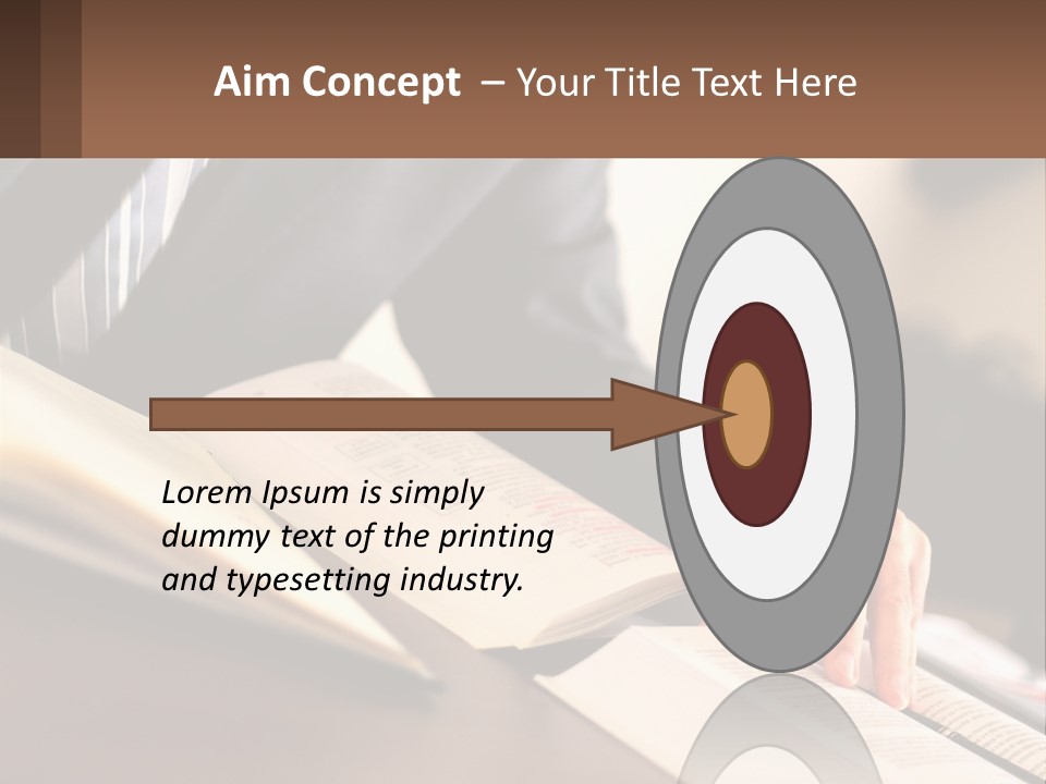 A Man In A Suit Is Typing On A Computer PowerPoint Template