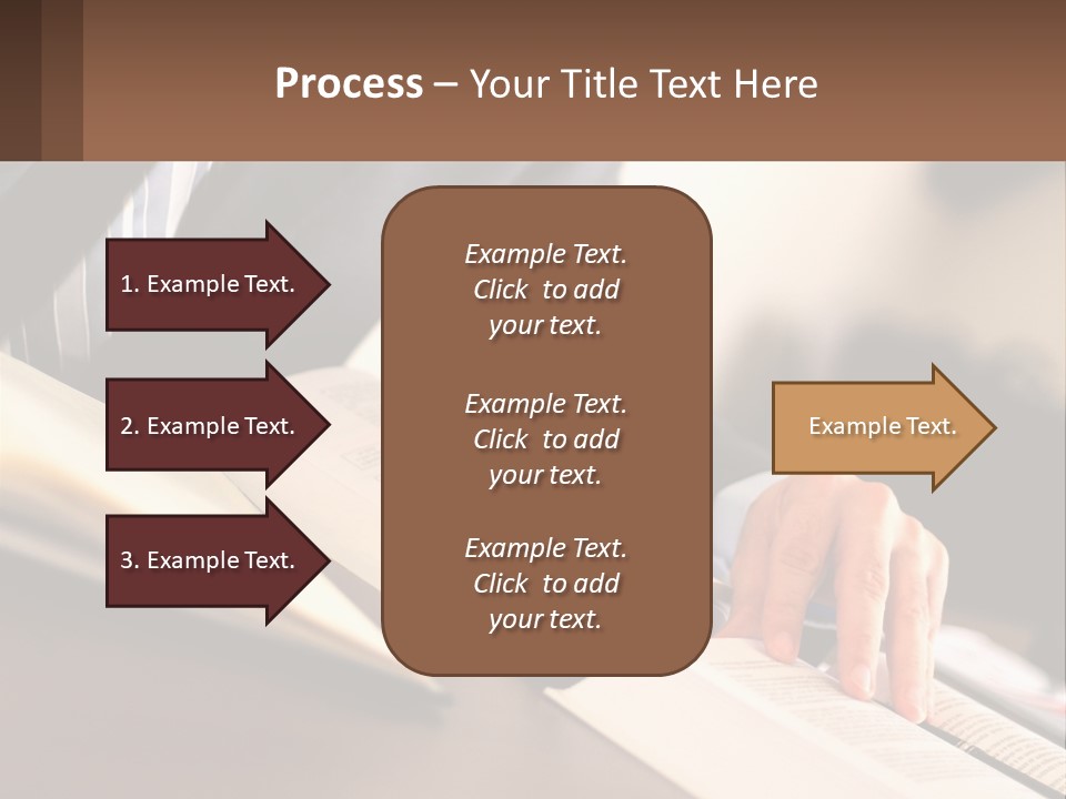 A Man In A Suit Is Typing On A Computer PowerPoint Template