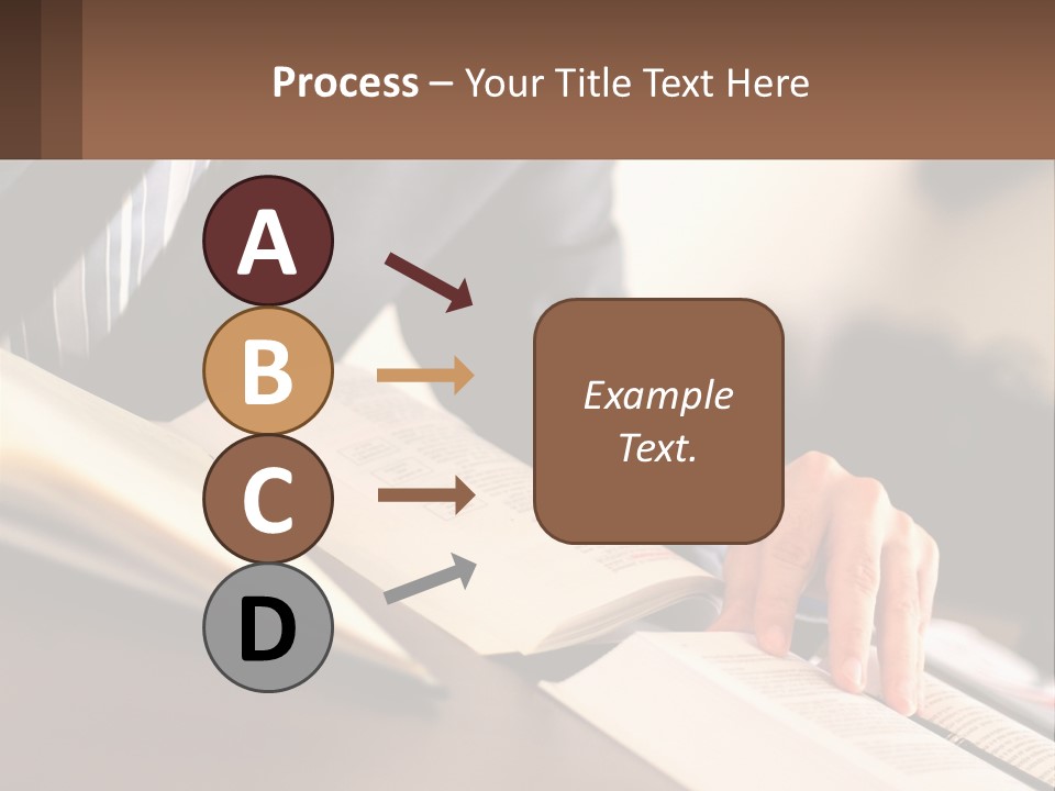 A Man In A Suit Is Typing On A Computer PowerPoint Template