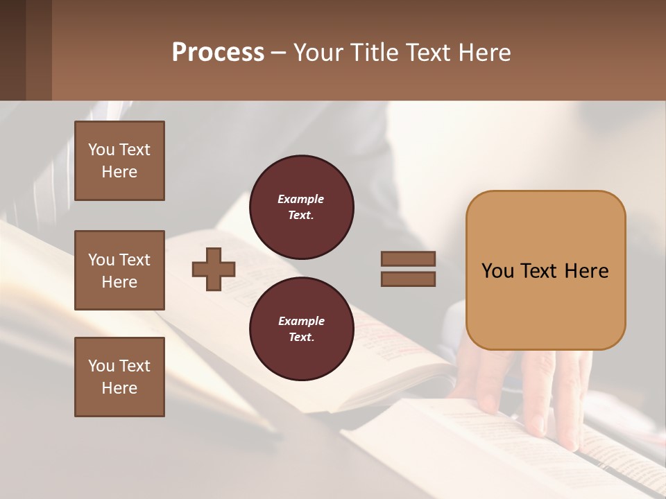 A Man In A Suit Is Typing On A Computer PowerPoint Template