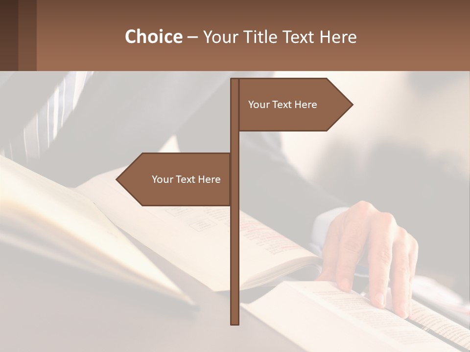 A Man In A Suit Is Typing On A Computer PowerPoint Template