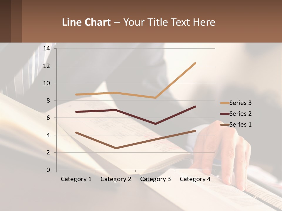 A Man In A Suit Is Typing On A Computer PowerPoint Template