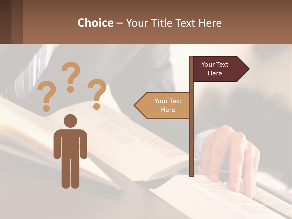 A Man In A Suit Is Typing On A Computer PowerPoint Template