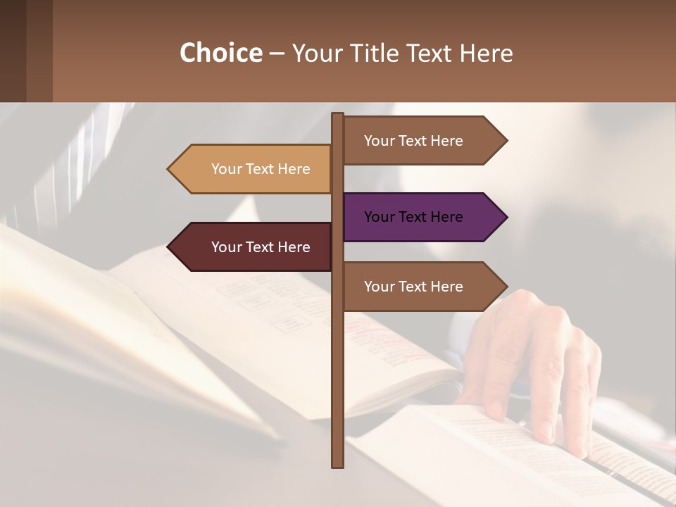 A Man In A Suit Is Typing On A Computer PowerPoint Template