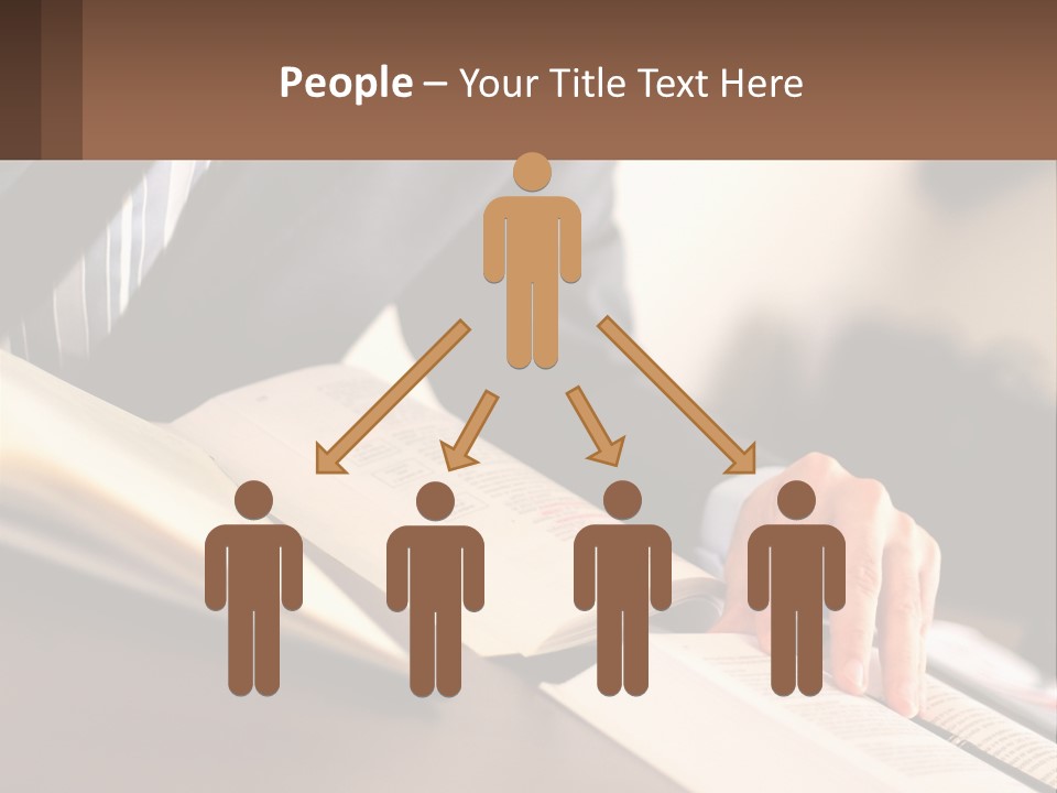 A Man In A Suit Is Typing On A Computer PowerPoint Template