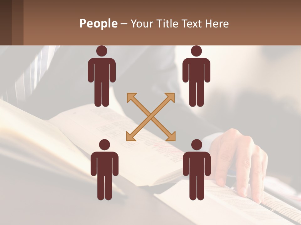 A Man In A Suit Is Typing On A Computer PowerPoint Template