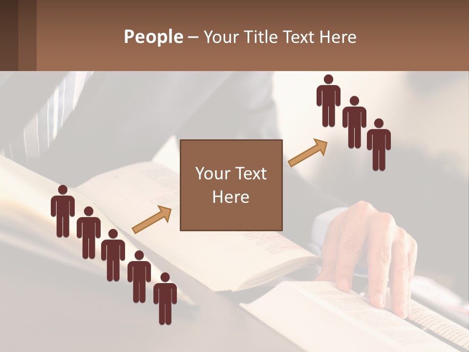 A Man In A Suit Is Typing On A Computer PowerPoint Template