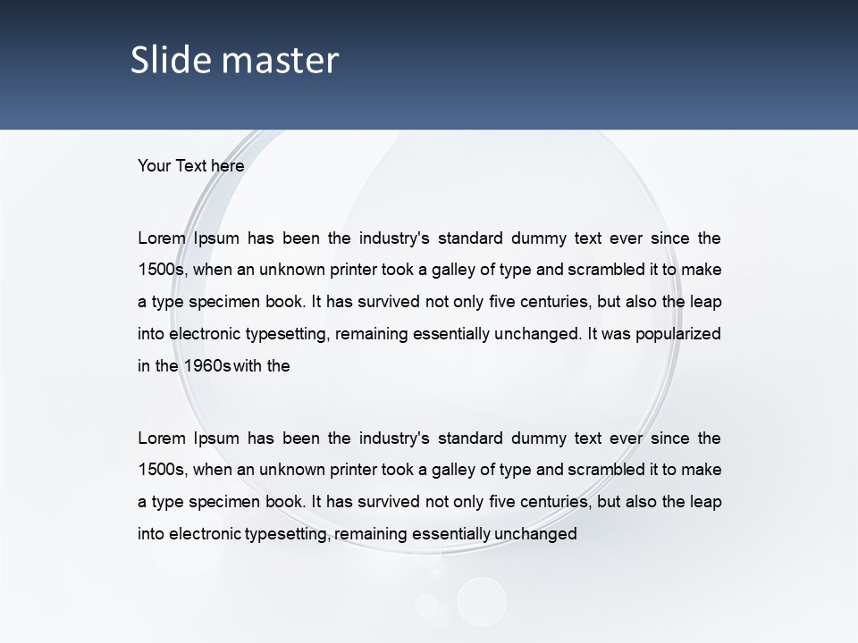 A Glass Ball With A Name Tag On It PowerPoint Template