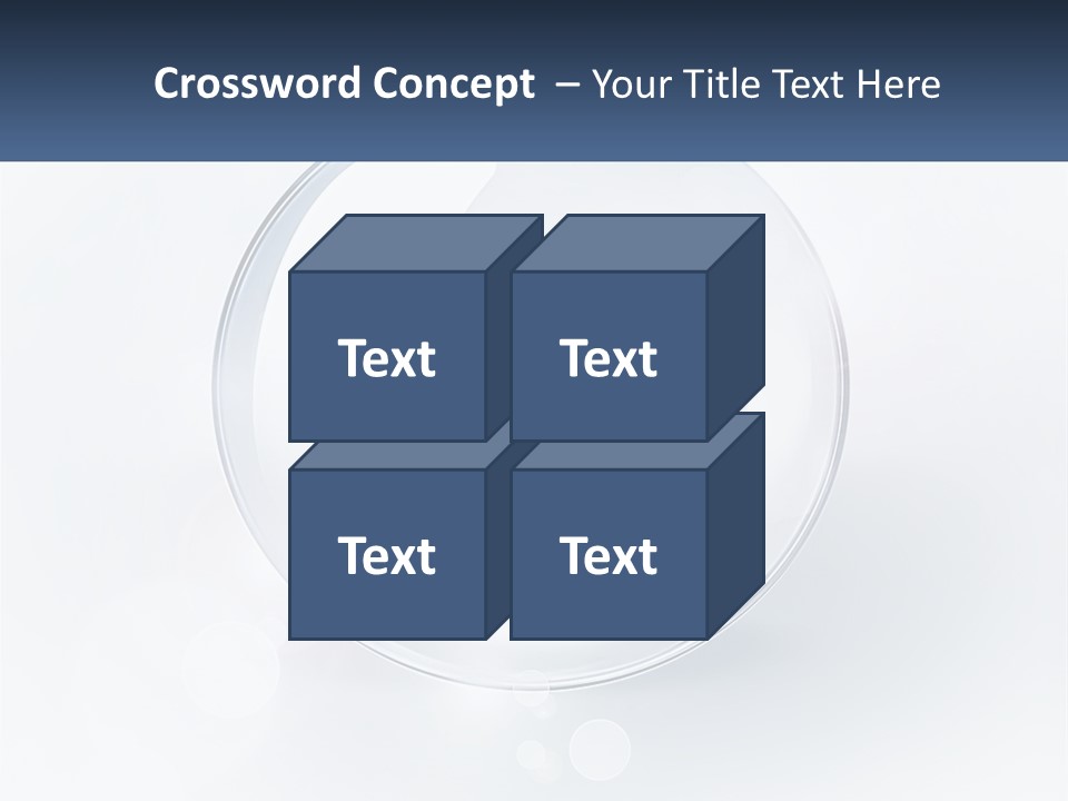 A Glass Ball With A Name Tag On It PowerPoint Template
