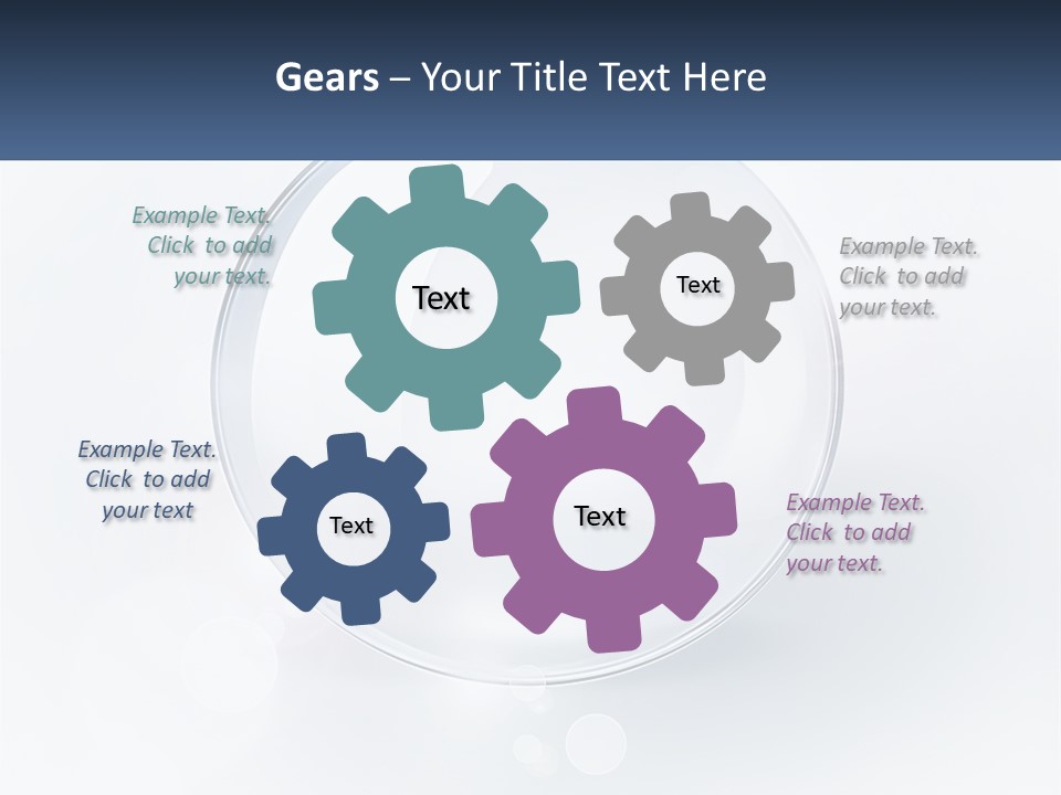 A Glass Ball With A Name Tag On It PowerPoint Template