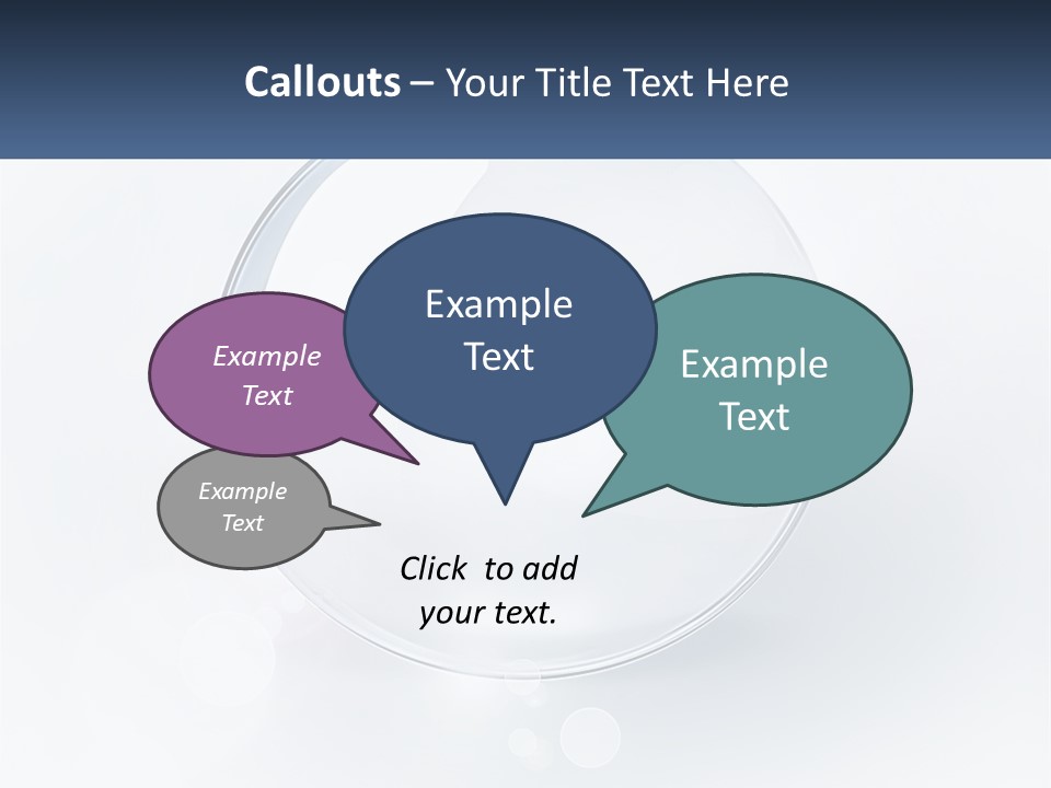 A Glass Ball With A Name Tag On It PowerPoint Template