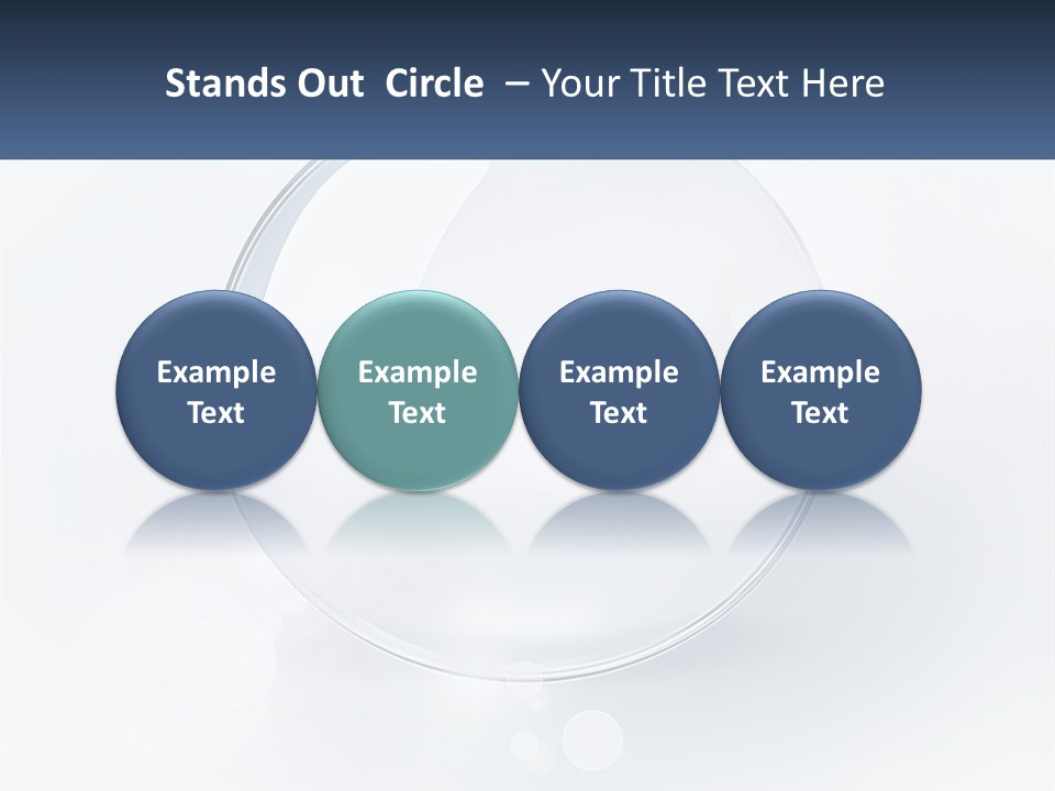 A Glass Ball With A Name Tag On It PowerPoint Template