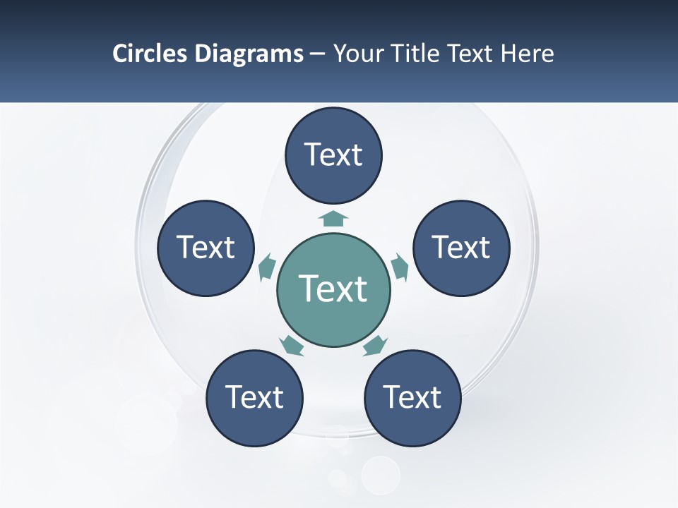 A Glass Ball With A Name Tag On It PowerPoint Template