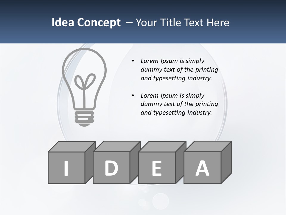 A Glass Ball With A Name Tag On It PowerPoint Template