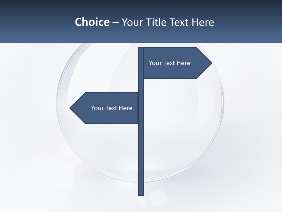 A Glass Ball With A Name Tag On It PowerPoint Template