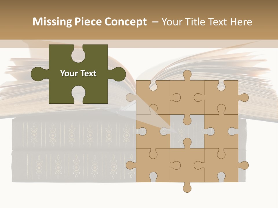 An Open Book On Top Of A Stack Of Books PowerPoint Template