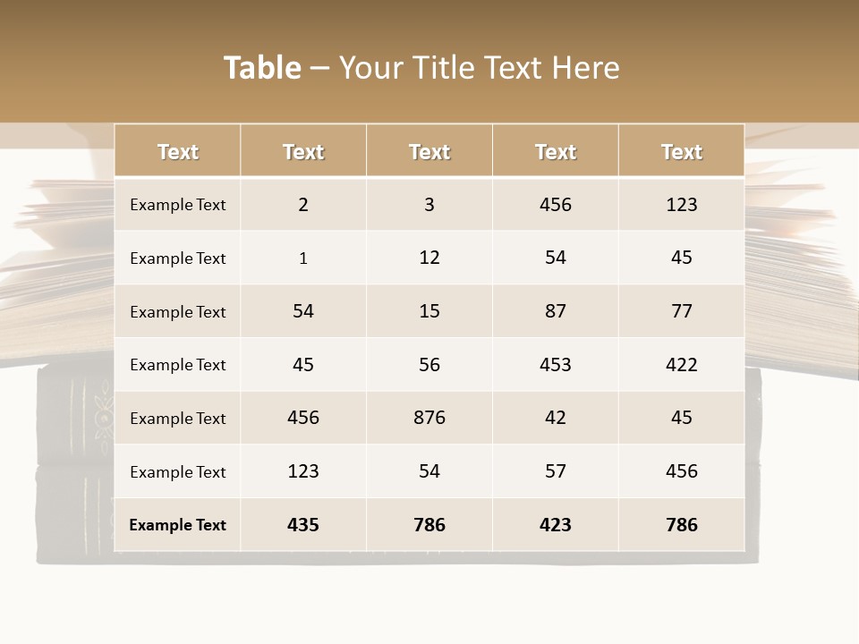An Open Book On Top Of A Stack Of Books PowerPoint Template