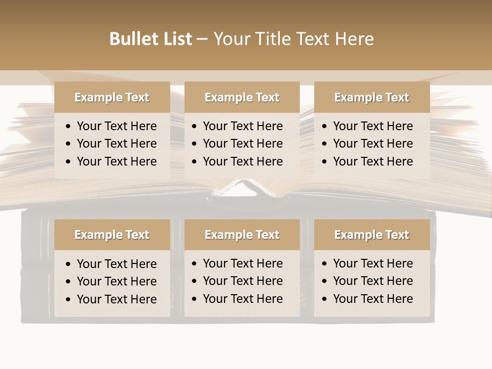 An Open Book On Top Of A Stack Of Books PowerPoint Template