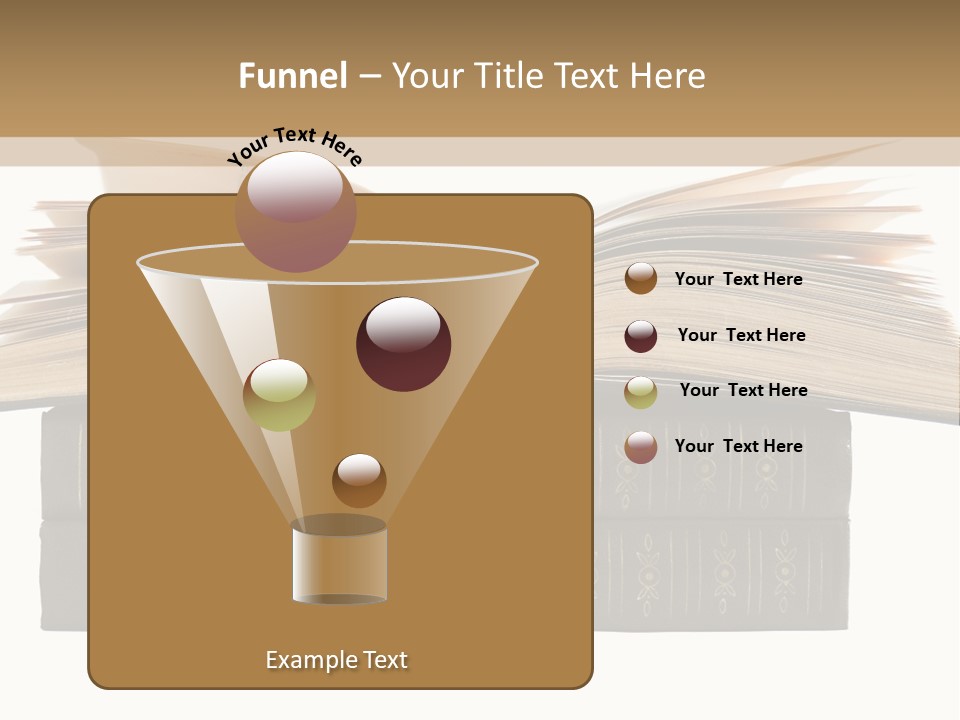 An Open Book On Top Of A Stack Of Books PowerPoint Template
