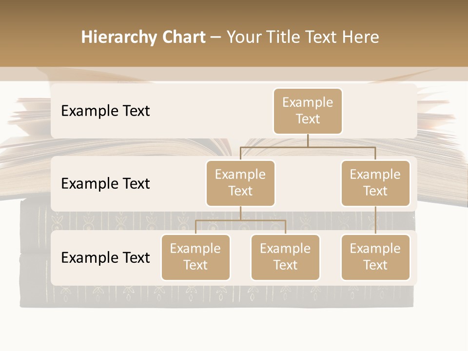 An Open Book On Top Of A Stack Of Books PowerPoint Template