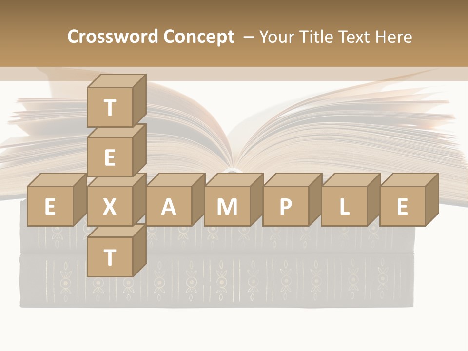 An Open Book On Top Of A Stack Of Books PowerPoint Template